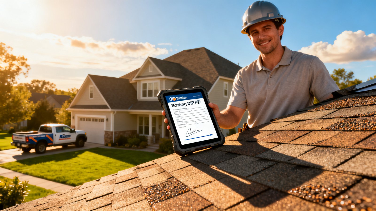free roofing estimate template professional PDF comparison showing branded versus unbranded quote examples