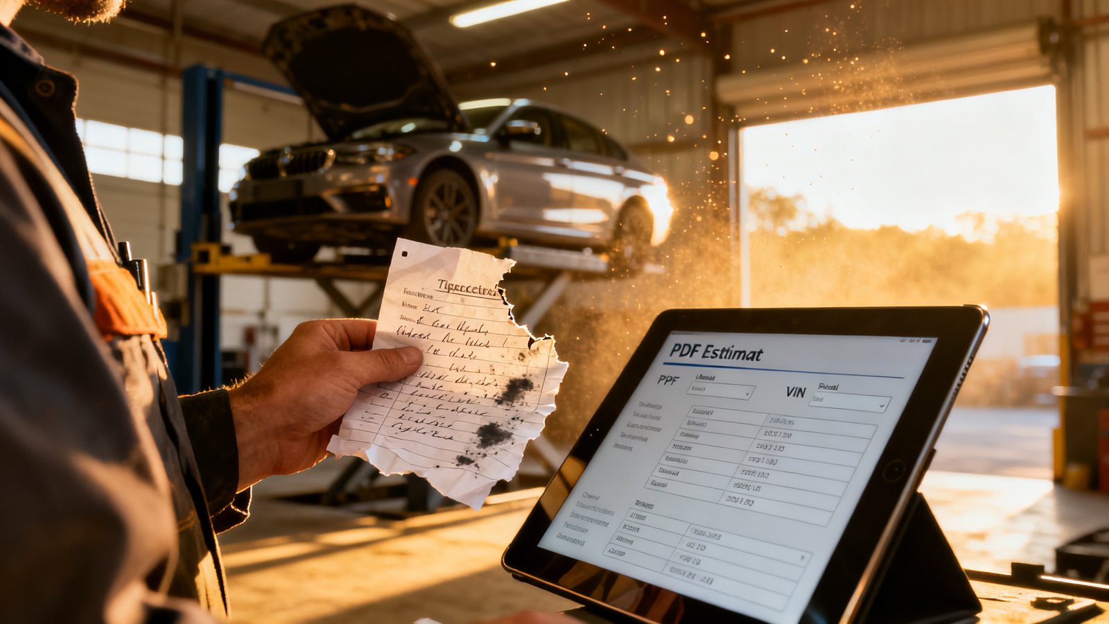 auto repair estimate template - Illustration 1